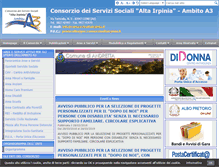 Tablet Screenshot of consorzioaltairpinia.it